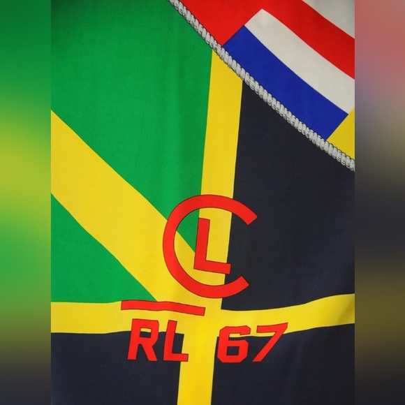 Mint like new Lauren Ralph Lauren Nautical polo 100 Silk Blouse Shirt - Picture 11 of 13